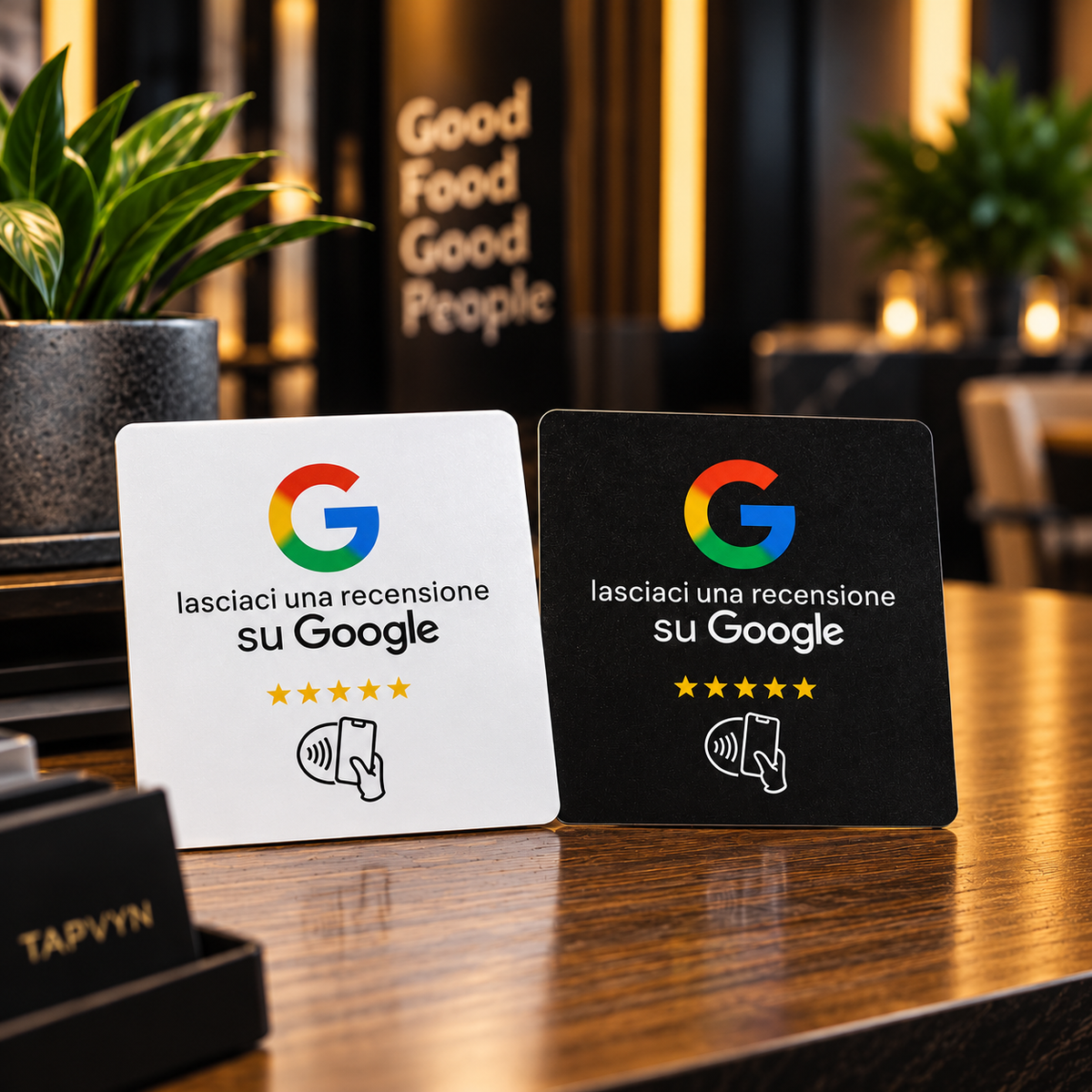 TAPVYN Google Review Plaque